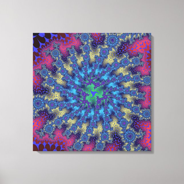 Lienzo Burst de Seafoam Rosa (Anverso)