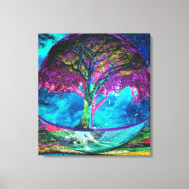 Lienzo Buscador de la verdad en el árbol de la vida