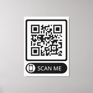 Lienzo Buscar código QR de marketing