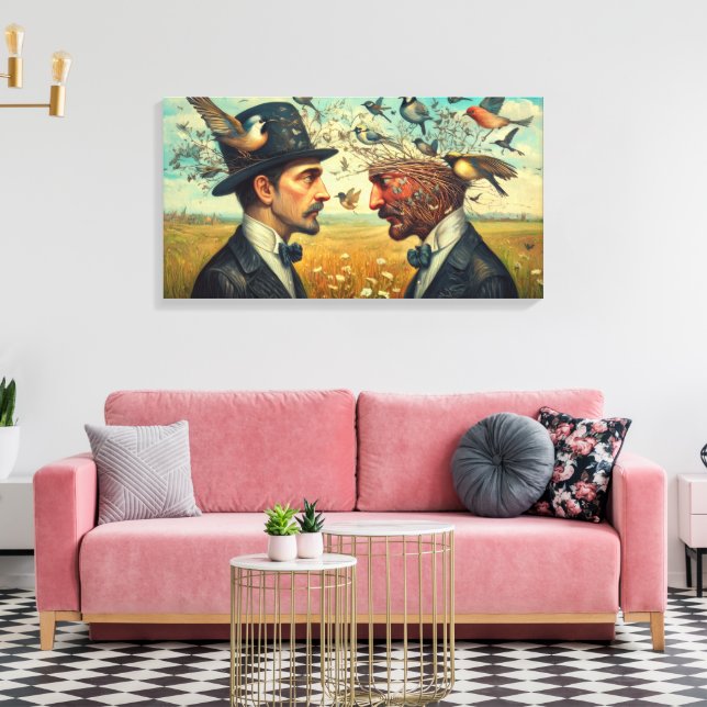 Lienzo Buscar el nuevo nido (Insitu (Sala de estar))