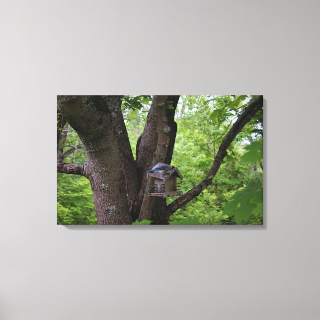 Lienzo Buscar una mordedura para comer (Anverso)