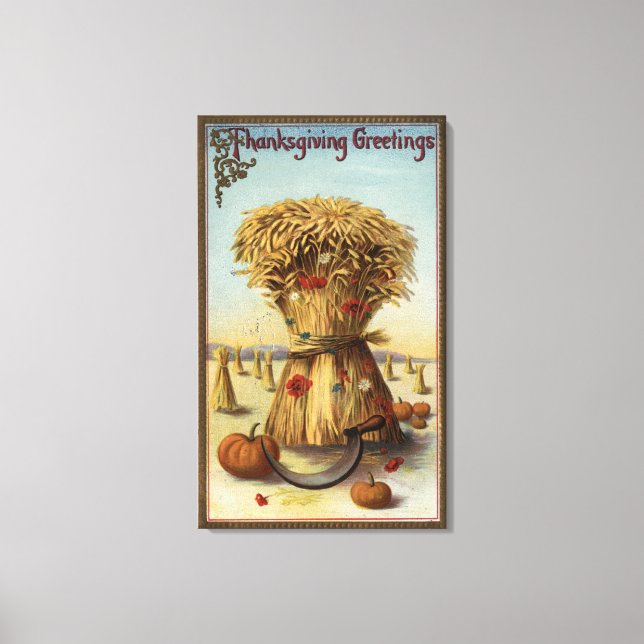 Lienzo Bushel de Hay y Scythe (Anverso)