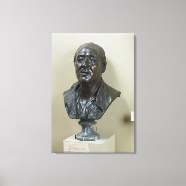 Lienzo Busto de Denis Diderot 1777 (Anverso)