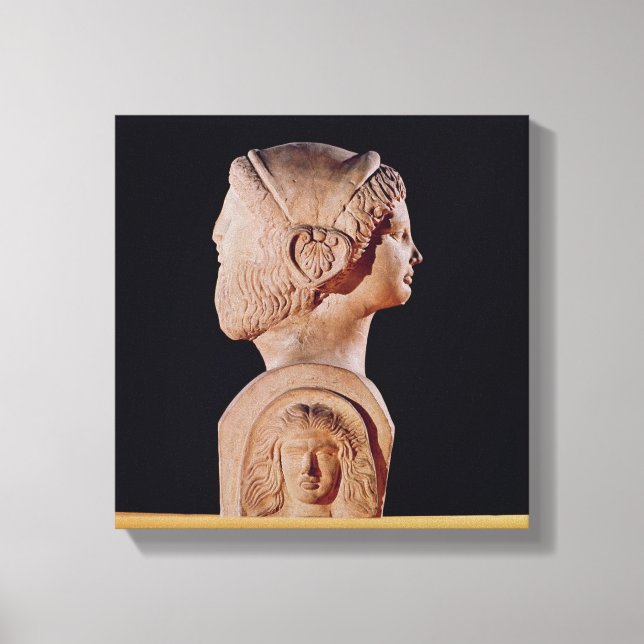 Lienzo Busto de doble cabeza (Anverso)