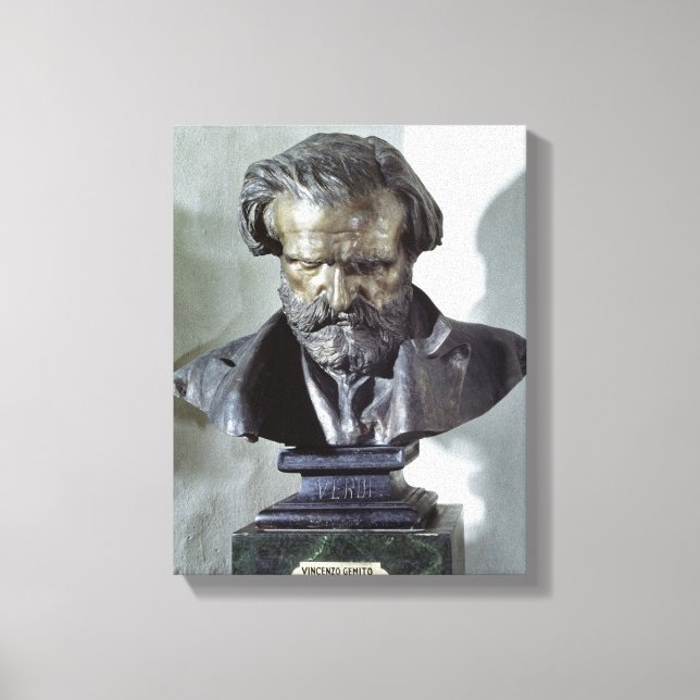 Lienzo Busto de Giuseppe Verdi (Anverso)