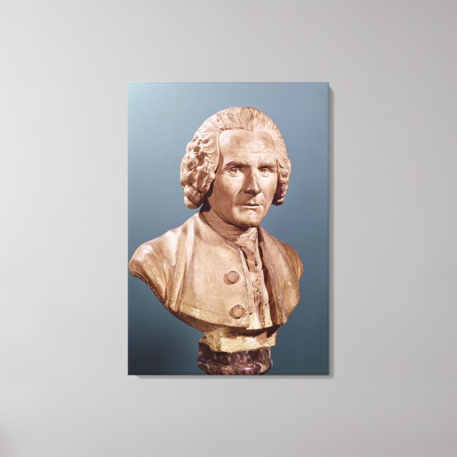 Lienzo Busto de Jean-Jacques Rousseau (Anverso)