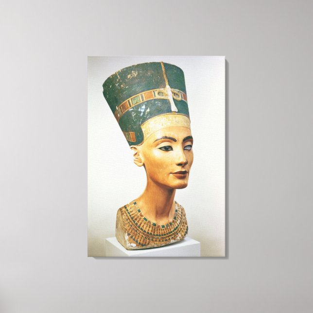 Lienzo Busto de la Reina Nefertiti, del estudio de la sc (Anverso)