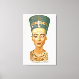 Lienzo Busto de la Reina Nefertiti, vista frontal, desde 