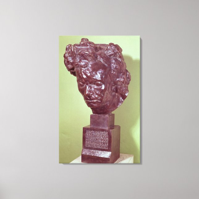 Lienzo Busto retrato de Ludwig van Beethoven 1901 (Anverso)