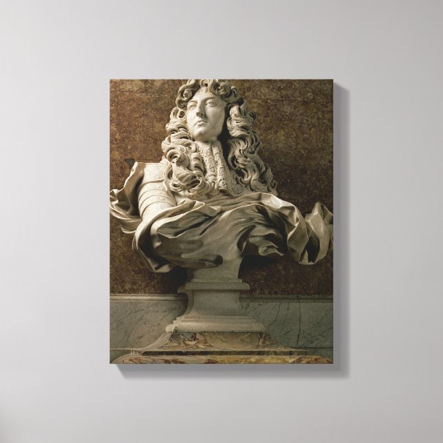 Lienzo Busto retrato de Luis XIV (1638-1715), 1665, (mar (Anverso)