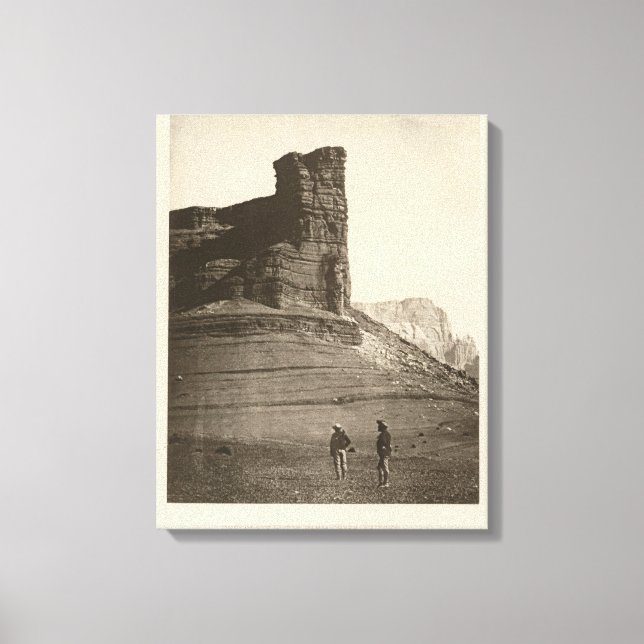 Lienzo Butte de chocolate, Creek de Paria, Arizona (Anverso)