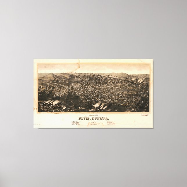 Lienzo Butte, Montana (1904) (Anverso)