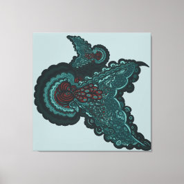 Lienzo Butterfly Dreams:A Fusion of Flowers and Fantasy