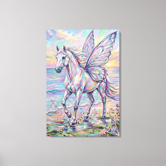 Lienzo  butterfly horse (Anverso)