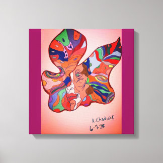 Lienzo Butterfly Leaf Portrait Stretched Canvas Print