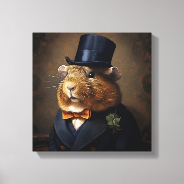 Lienzo Caballero del Cerdo Edwardian Guinea (Anverso)