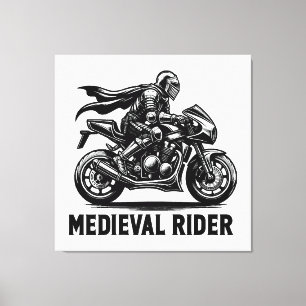 Lienzo caballero medieval