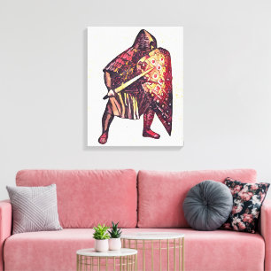 Lienzo Caballero medieval