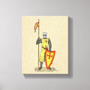 Lienzo Caballero Medieval Principios del Siglo XIII