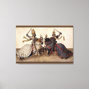 Lienzo Caballeros jousting