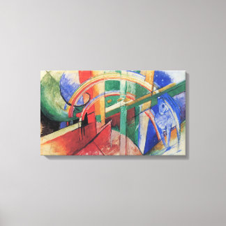 Lienzo Caballo Azul con Arcoíris de Franz Marc