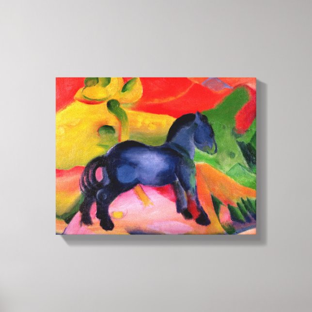 Lienzo Caballo Azul pequeño, 1912 (Anverso)