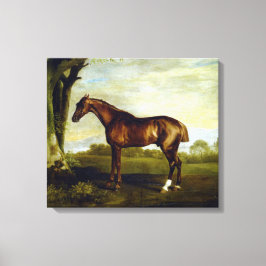 Lienzo Caballo de castaño en un paisaje (George Stubbs)