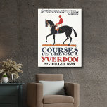 Lienzo Caballo de Raza Vintage Derby Jockey Ecuestre<br><div class="desc">Impresión de lienzo ecuestre vintage de raza derby Jockey</div>