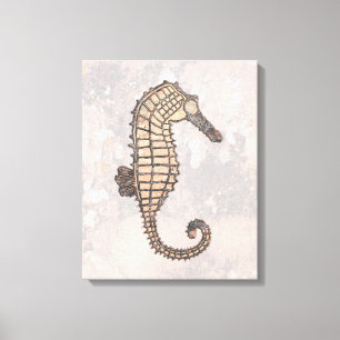 Lienzo Caballo del Mar del Peñón de Moss hablando cañones