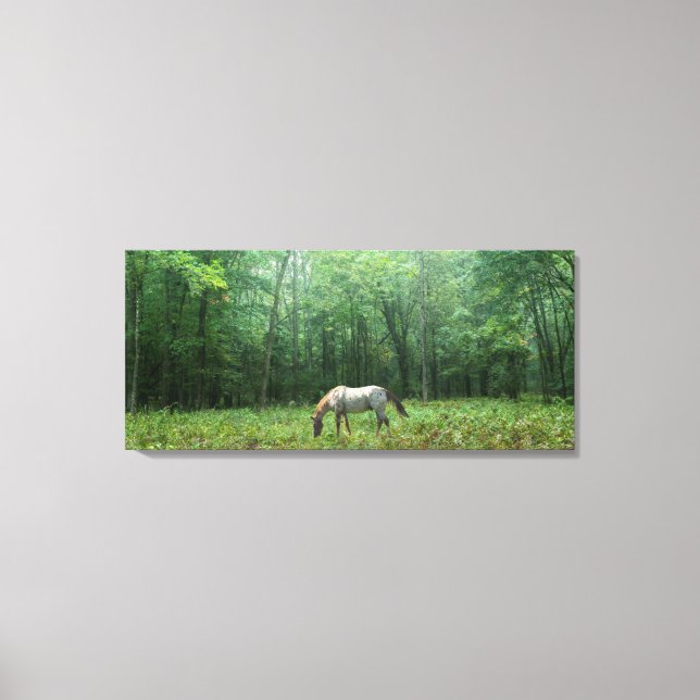 Lienzo Caballo en la pradera (Anverso)