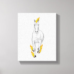 Lienzo Caballo en llamas
