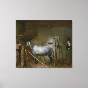 Lienzo Caballo en un establo, c.1652-54 (aceite en el