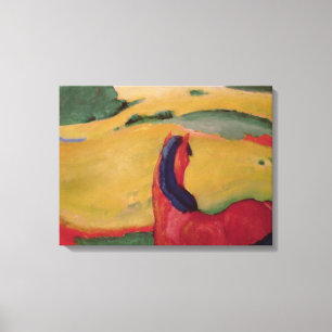 Lienzo Caballo en un paisaje, 1910