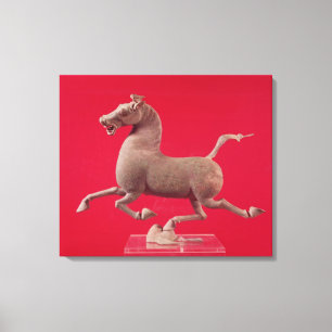 Lienzo Caballo galopante con un enganche que descansa