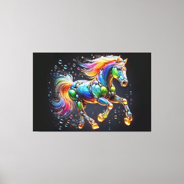 Lienzo Caballo loco (Anverso)
