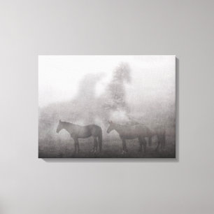 Lienzo Caballo matutino de Foggy