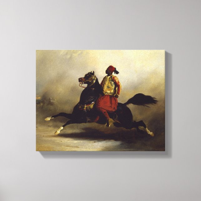 Lienzo Caballo nubio en la Gallop (Anverso)