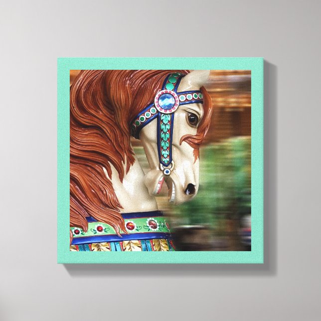 Lienzo Caballo pintado en serie 6 (Anverso)