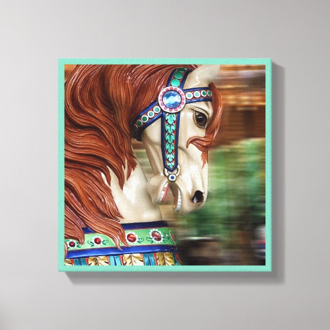 Lienzo Caballo pintado en serie 6 (Anverso)