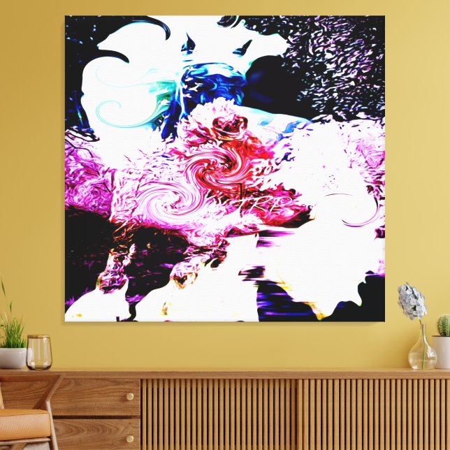 Lienzo Caballo Psicodélico Fresco 01-01 (Insitu (Sala de estar))
