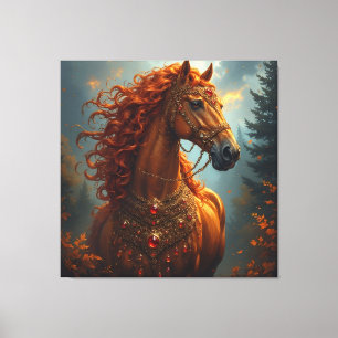 Lienzo Caballo rojo magnífico