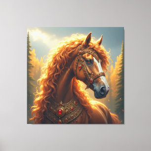 Lienzo Caballo Rojo Majestuoso