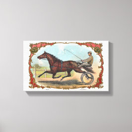 Lienzo Caballo Sobre Ruedas Carreras De Caballo Vintage