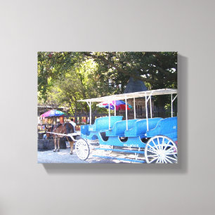 Lienzo Caballo y Carruaje Barrio Francés de Nueva Orleans