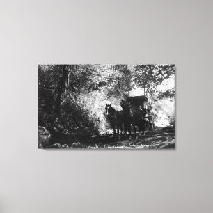 Lienzo Caballos de carga tomando un descanso