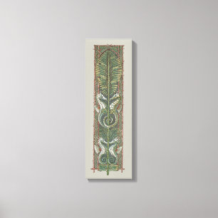 Lienzo Caballos de mar y algas marinas, Art Nouveau vinta
