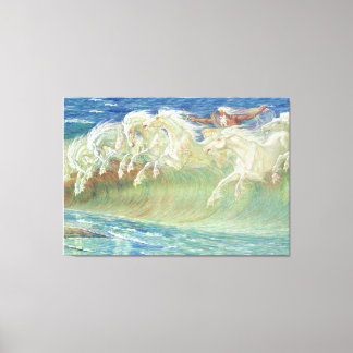 Lienzo Caballos de Neptuno de Walter Crane