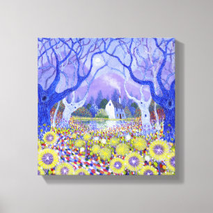 Lienzo Cabaña de madera 2013