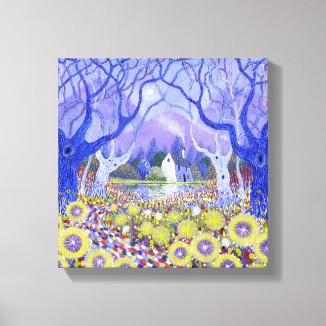 Lienzo Cabaña de madera 2013 (Anverso)