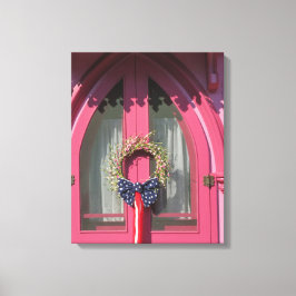 Lienzo Cabaña de pan de gallina rosa - Viñedo de Martha